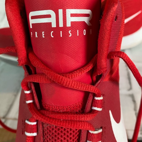 Nike Air Precision Men size 13 red white sneakers - Picture 6 of 9